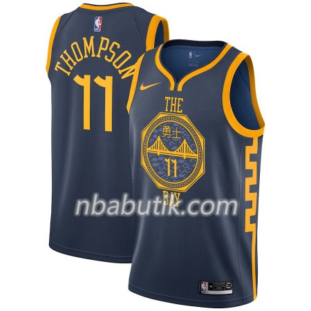 NBA Mænd Trøje Golden State Warriors Klay Thompson 11 2018-19 Nike City Edition Navy Swingman NBA Mænd Trøje Golden State Warriors Klay Thompson 11 2018-19 Nike City Edition Navy Swingman